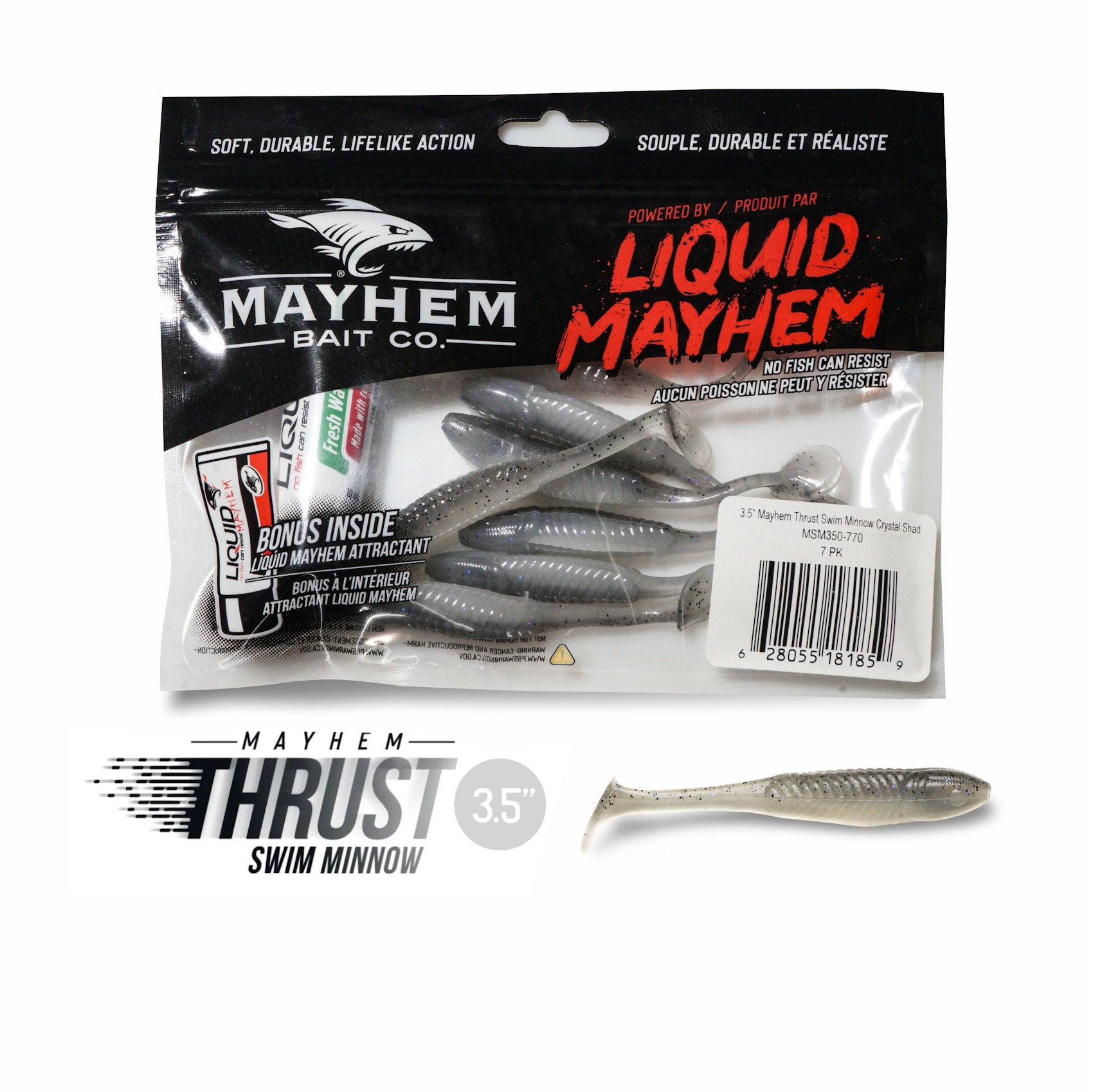 Mayhem Thrust Swim Minnow – LIQUID MAYHEM